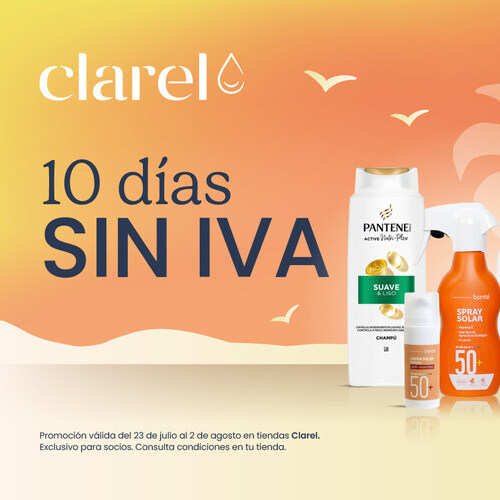 Clarel elimina el IVA en cerca de 1.000 tiendas para poner la belleza y el cuidado personal al alcance de todos