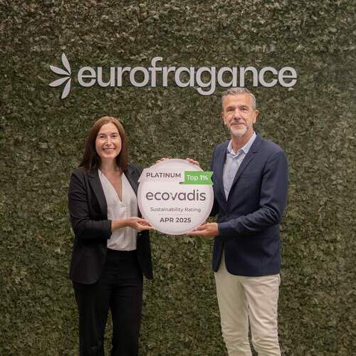 Eurofragance obtiene la medalla Platinum de EcoVadis y refuerza su compromiso con la sostenibilidad