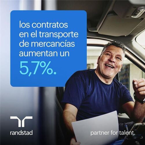 Los ocupados en el transporte de mercancías aumentan un 5,7% en el primer semestre
