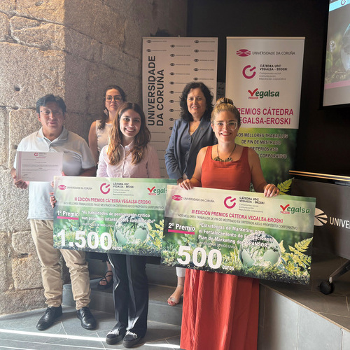 Premios de la Cátedra Vegalsa-Eroski UDC a los mejores Trabajos Fin de Máster de Sostenibilidad