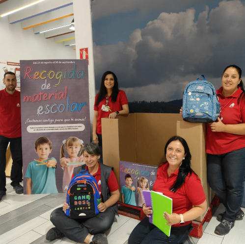 Alcampo celebra la quinta edición de su campaña de recogida de material escolar para apoyar a la infancia en situación de vulnerabilidad