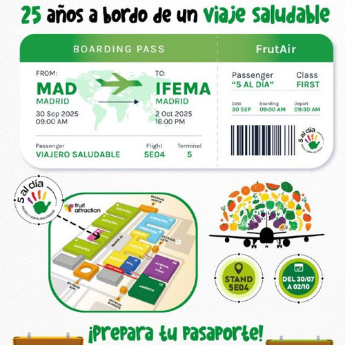 25 años volando juntos y lo celebramos en Fruit Attraction