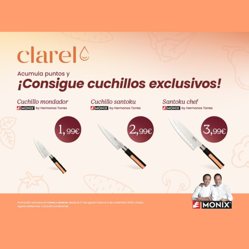 Clarel premia la fidelidad con las compras en sus tiendas hasta el 4 de noviembre