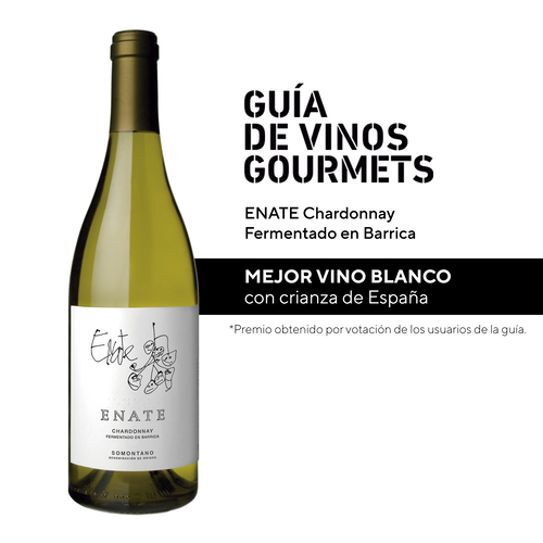ENATE Chardonnay Fermentado en Barrica, mejor blanco con crianza en los Premios Guía Vinos Gourmets 2026