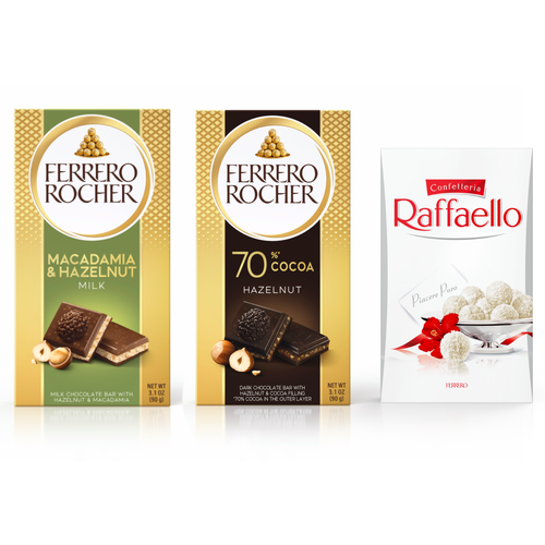 Ferrero presenta novedades en sus tabletas y bombones icónicos