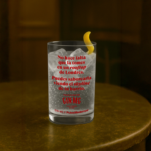 Gin MG x Putos Modernos: Vuelta a la rutina. Pero esta vez, además de gin, hielo y tónica, trae un poco de humor