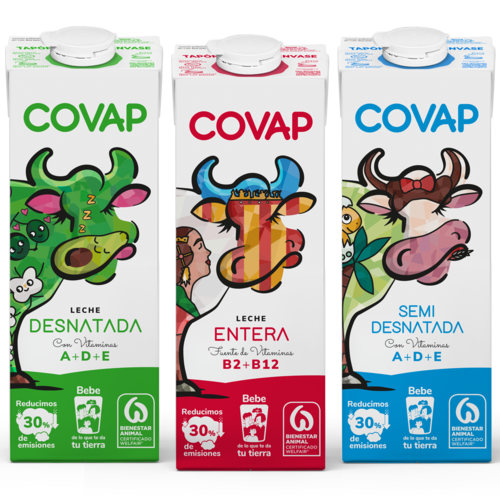 Un collage elaborado por escolares de Rute que rinde homenaje a Valencia, ganador de Diseña con COVAP, tu creatividad es la Leche