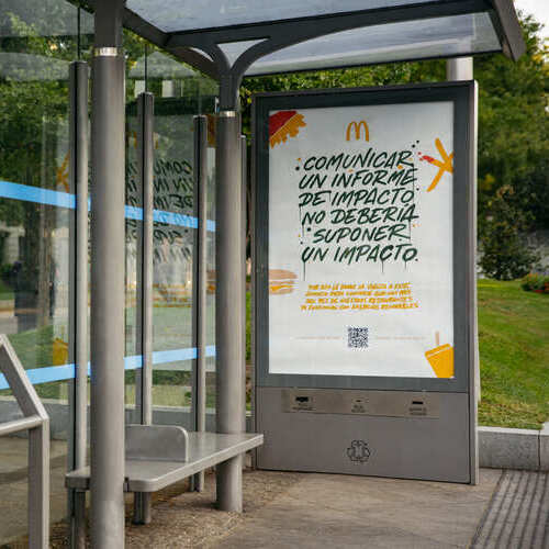McDonald’s España presenta su informe de impacto positivo reutilizando materiales publicitarios