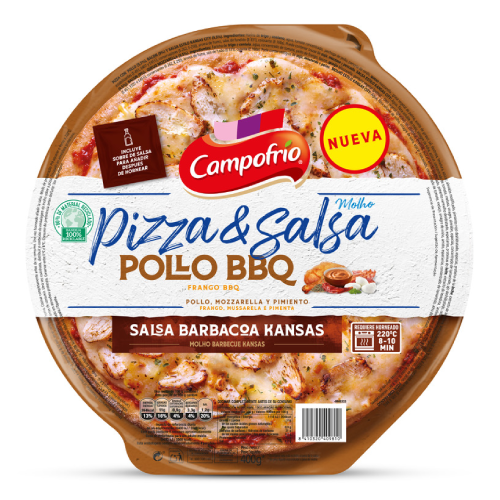 Campofrío amplía su gama Pizza&Salsa con dos nuevas recetas: Pollo BBQ Kansas y Boloñesa