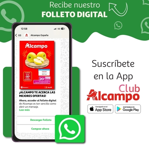 Alcampo incorpora WhatsApp como nuevo canal para facilitar el acceso a su oferta comercial