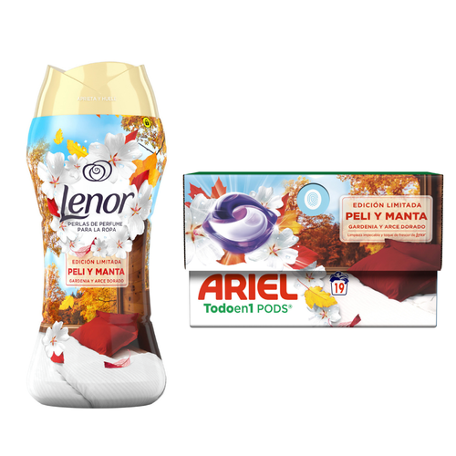 Ariel y Lenor presentan Peli y Manta, una edición limitada que celebra el otoño con una fragancia cálida y envolvente