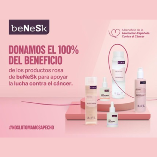 Clarel lucha contra el cáncer de mama por cuarto año consecutivo donando el 100% de los beneficios de su gama beNeSK