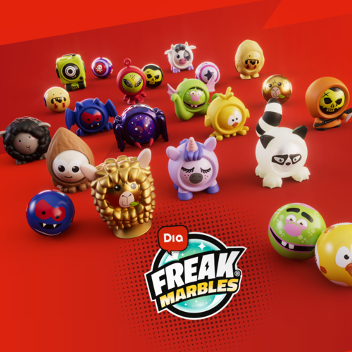 Las Freak Marbles™ 2025 llegan a Dia con 14 nuevas canicas y un videojuego exclusivo