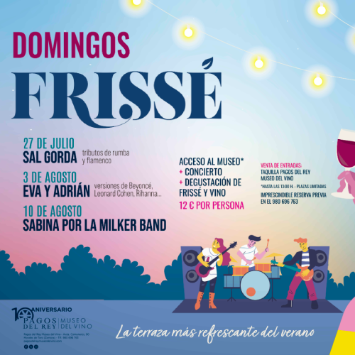 Los “Domingos Frissé” regresan a Pagos del Rey Museo del Vino con música en directo y cultura del vino