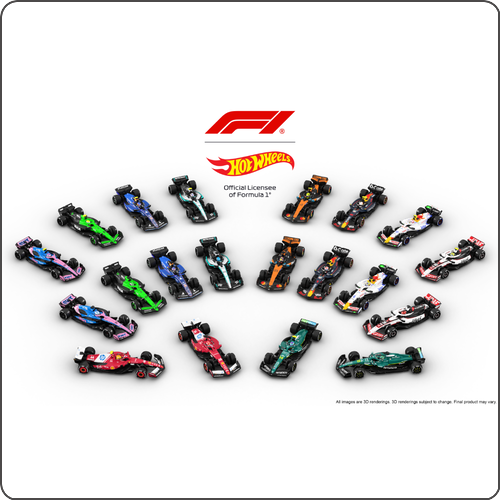 Hot Wheels amplía su colección de Fórmula 1® para incluir a toda la parrilla: Scuderia Ferrari HP y Aston Martin Aramco Formula One™ Team