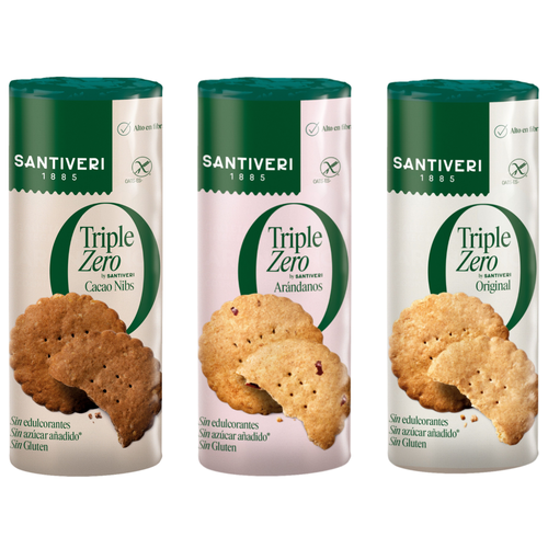 Santiveri presenta Triple Zero: la nueva generación de galletas saludables, sin azúcares añadidos, sin edulcorantes y ahora también sin gluten