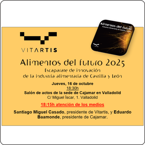 Vitartis presenta mañana ‘Alimentos del futuro 2025’