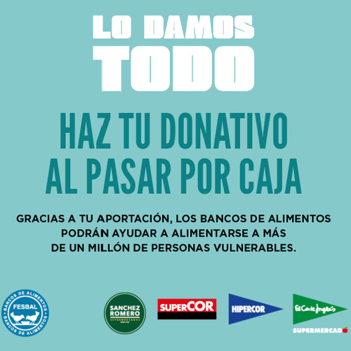 El Corte Inglés participa en la Gran Recogida en colaboración con FESBAL