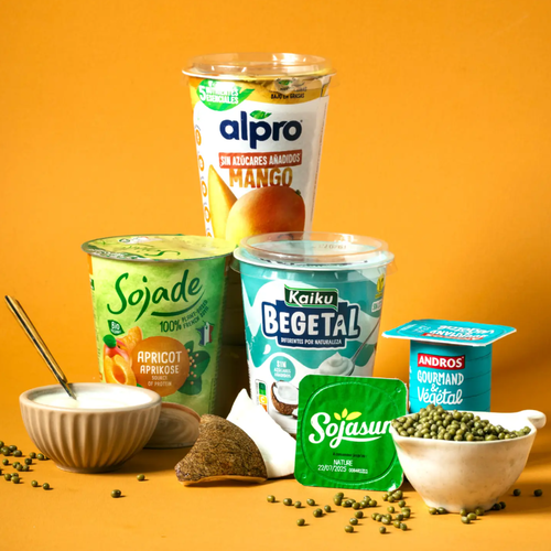 “Yogures vegetales": parecidos en aspecto pero muy distintos al postre lácteo tradicional