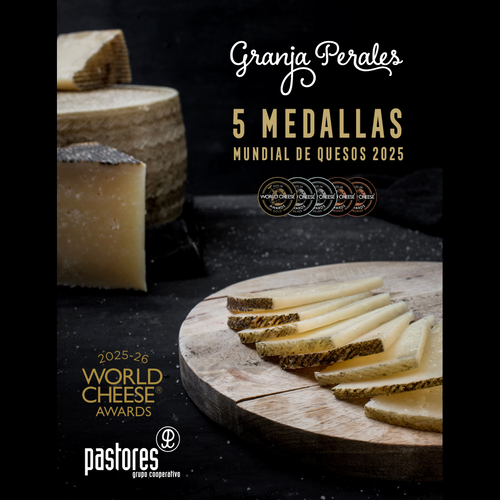 El queso curado Granja Perales de Pastores logra medalla de oro en los World Cheese Awards 2025