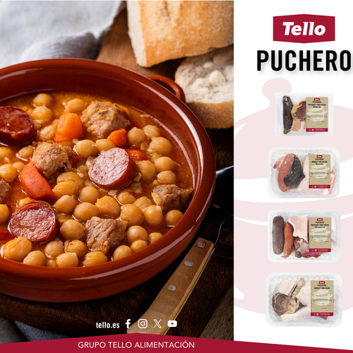 Grupo Tello Alimentación amplía su gama de preparados para pucheros, cocidos y caldos de invierno