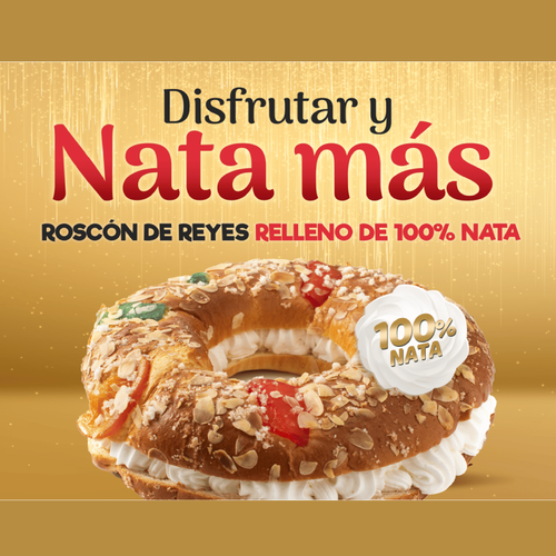 El roscón 100% nata de Ahorramas, un clásico del obrador ya disponible en todos sus supermercados