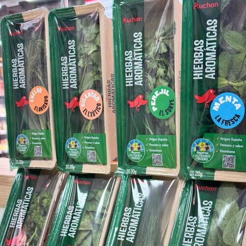 Alcampo incorpora a su surtido una nueva gama de hierbas aromáticas frescas Cultivamos lo Bueno, cultivadas en España junto a Groots 