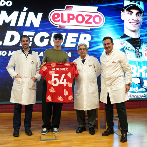 El piloto Fermín Aldeguer, nuevo embajador de eLPOZO Alimentación