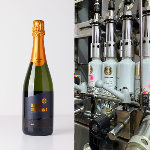 El Progreso ya prepara sus vinos espumosos Ojos del Guadiana, con la nueva imagen, y Aldaba para la Navidad