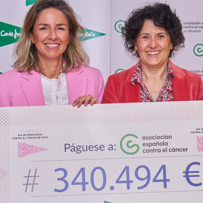El Corte Inglés aporta 340.494 euros para investigar contra el cáncer de mama