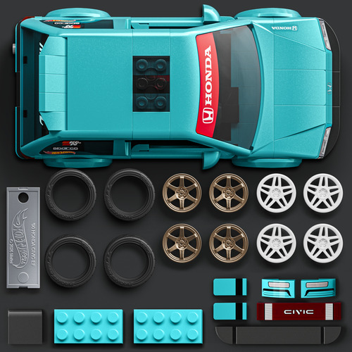 Mattel Brick Shop™ y Hot Wheels® amplían su catálogo y presentan dos sets de colección icónicos de Honda