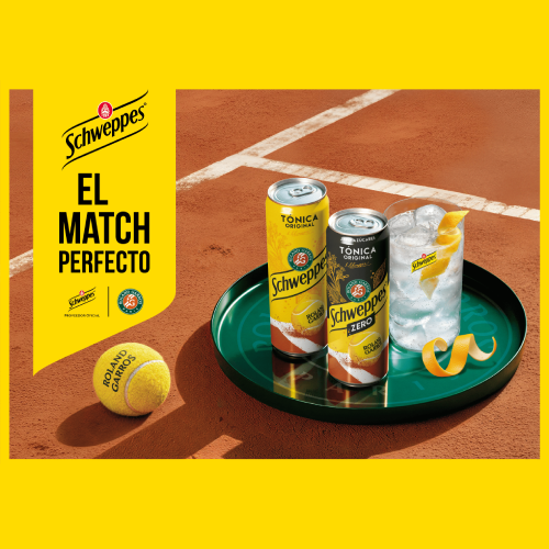 Schweppes® firma un acuerdo de colaboración con Roland-Garros para los próximos tres años