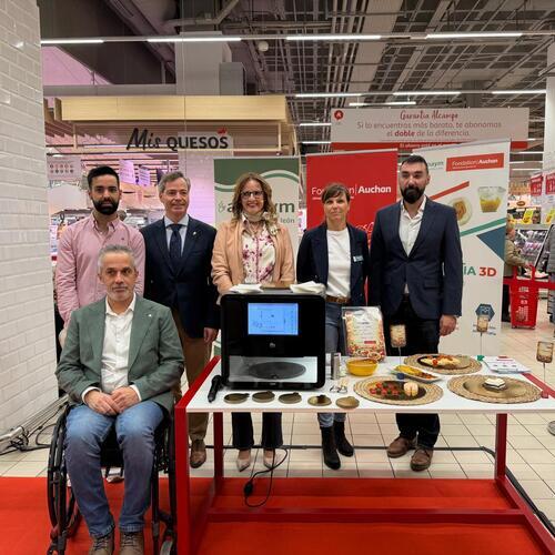 La Fondation Auchan (Alcampo) y ASPAYM Castilla y León impulsan la impresión 3D de alimentos para personas con disfagia