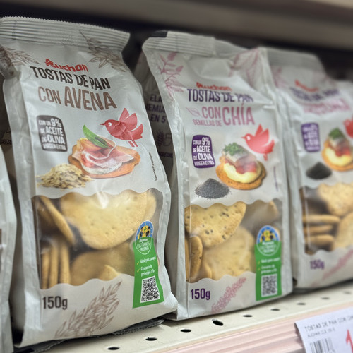 Alcampo lanza nuevas tostas de pan crujiente Cultivamos lo Bueno elaboradas en Galicia