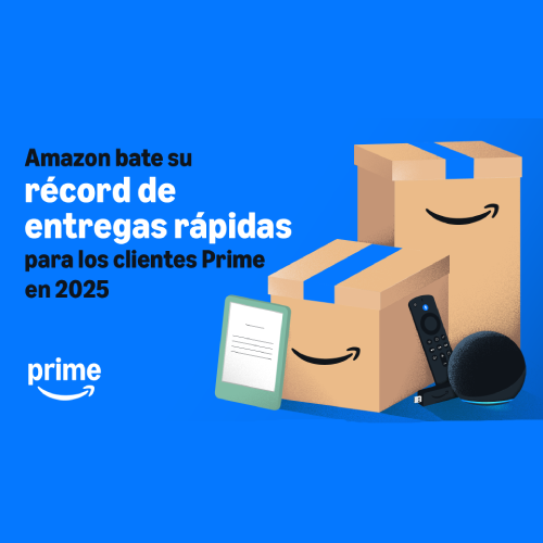 Amazon bate su récord de entregas rápidas en España. Más de 190 millones de productos entregados en 2025 el mismo día o al siguiente 
