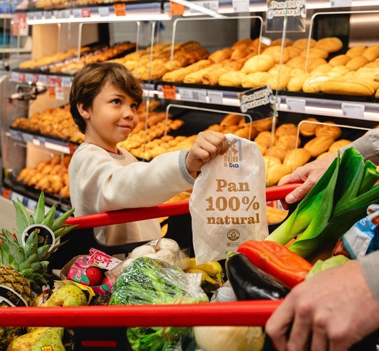 El pan 100% natural de Dia: horneado en tienda y sin aditivos