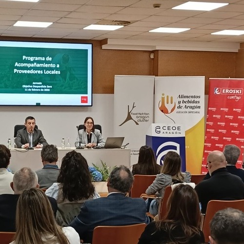 EROSKI, Alimentos y Bebidas de Aragón y el Cluster de Alimentación de Aragón organizan jornadas de formación sobre sostenibilidad para empresas de alimentación de Aragón