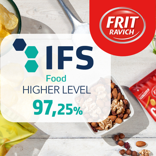 Frit Ravich obtiene la certificación IFS Food v8 con nivel Higher y una puntuación del 97,25%