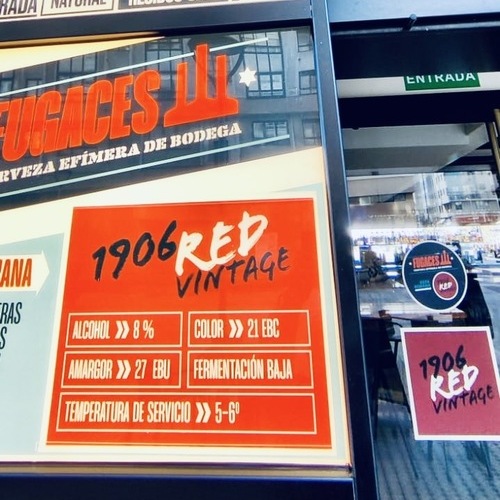 1906 Red Vintage, la nueva edición limitada de Fugaces, la Cerveza de Bodega efímera de Hijos de Rivera