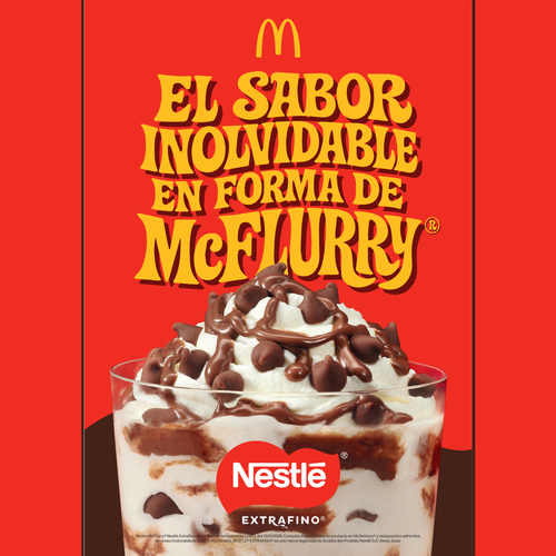 McDonald’s y Nestlé Professional se unen para lanzar el primer McFlurry con Nestlé® Extrafino®