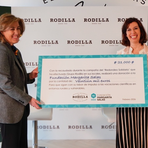 Rodilla y la Fundación Margarita Salas recaudan más de 20.000 euros para acercar la ciencia y la educación a niños y niñas