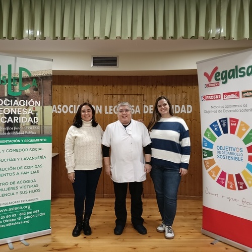 Vegalsa-Eroski refuerza su compromiso con León de la mano de la Asociación Leonesa de Caridad