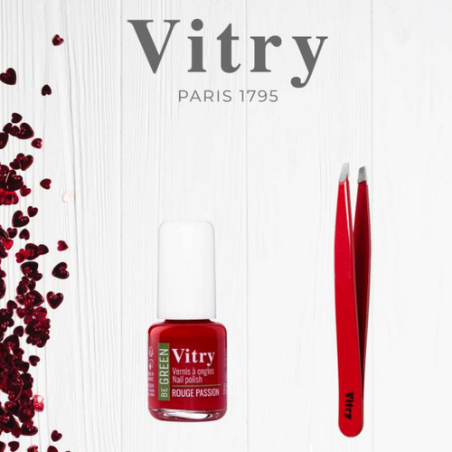 El rojo pasión se impone este San Valentín: uñas impecables y cejas definidas con Vitry