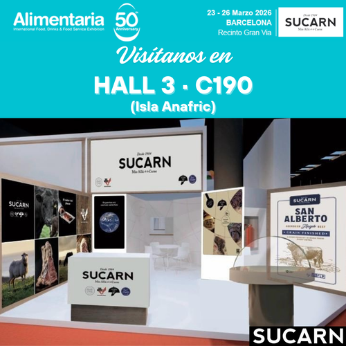Sucarn presenta nuevas referencias de quinta gama y carnes selectas americanas grain-fed en ALIMENTARIA’26