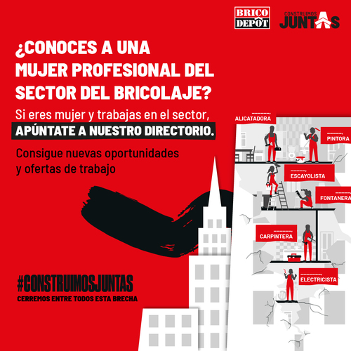 Brico Depôt impulsa el mayor directorio de mujeres profesionales de la construcción en España y abre nuevas inscripciones