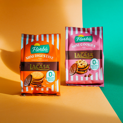 Chocolates Lacasa y Florbú se unen para lanzar una nueva generación de galletas con chocolate en formato on-the-go