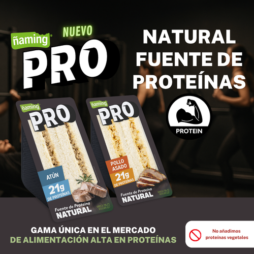 Ñaming PRO, la primera gama de sándwiches altos en proteína del mercado