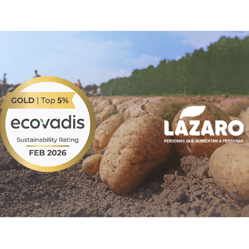 Patatas Lázaro logra la Medalla de Oro de EcoVadis y se posiciona entre las empresas más sostenibles del mundo