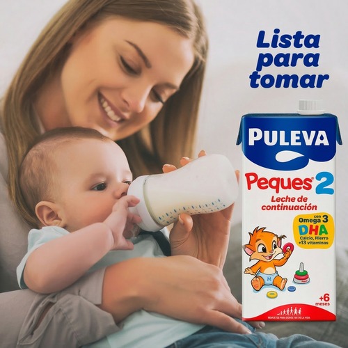 Puleva Peques 2 líquido, única referencia de leche de continuación en GMS que crece