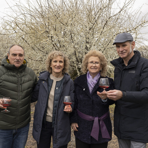 La IG Pacharán Navarro homenajea a las familias elaboradoras que se retiran en la 5ª edición de la ‘Fiesta de la floración del endrino’